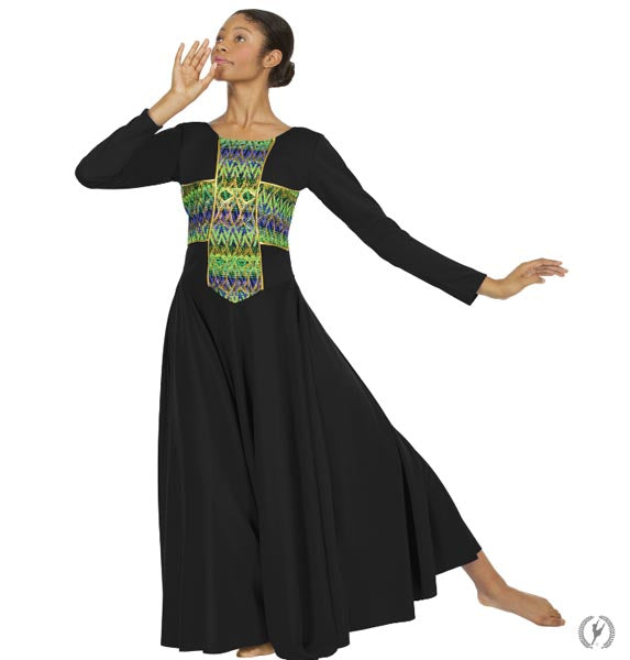 Eurotard 63566 Joyful Praise Dress - CLEARANCE Black