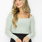 Aluvie Chloe Cropped Warm Up Top Mind Mint