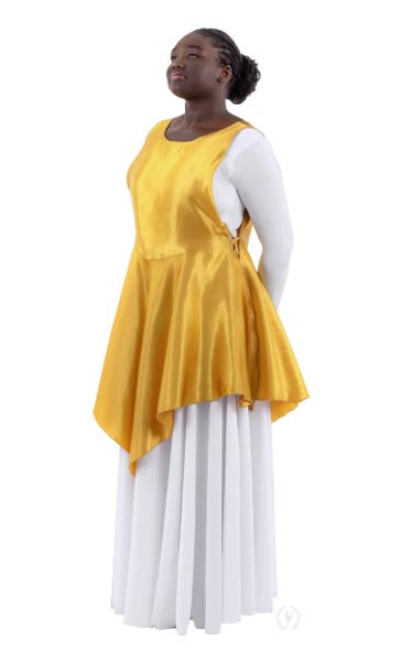 Eurotard B1104 Womens Rose of Sharon Satin Peplum Ephod
