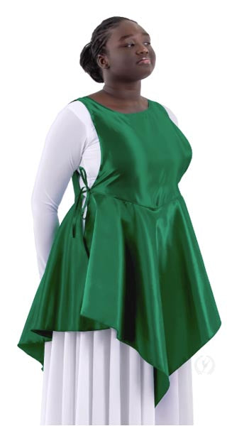 Eurotard B1104 Womens Rose of Sharon Satin Peplum Ephod