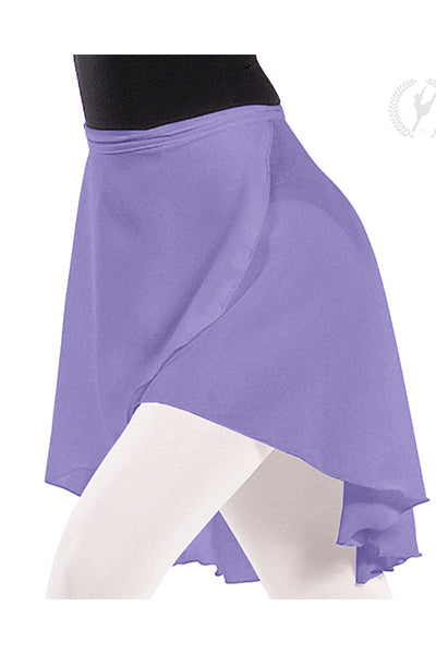 Eurotard 10126P Womens Plus Size High Low Chiffon Wrap Skirt Lilac