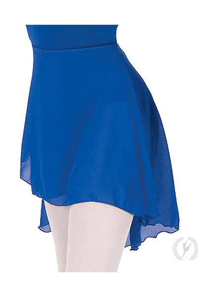 Eurotard 10126P Womens Plus Size High Low Chiffon Wrap Skirt Royal