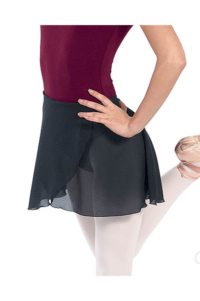 Eurotard 10362 Womens Chiffon Wrap Skirt Black