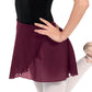 Eurotard 10362 Womens Chiffon Wrap Skirt Burgundy