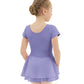 Eurotard 10467 Girls Cotton Lycra® Short Sleeve Dance Dress Lilac