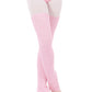 Eurotard 2625C Girls Soft Knit 27" Long Stirrup Knee High Legwarmers Pink