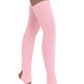 Eurotard 2625 Womens Soft Knit 36" Long Stirrup Knee High Legwarmers Pink