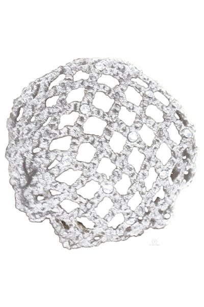Eurotard 272R Rhinestone Bun Cover White