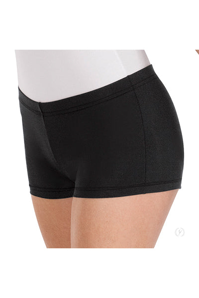 Eurotard 44335 Womens Microfiber Booty Shorts Black