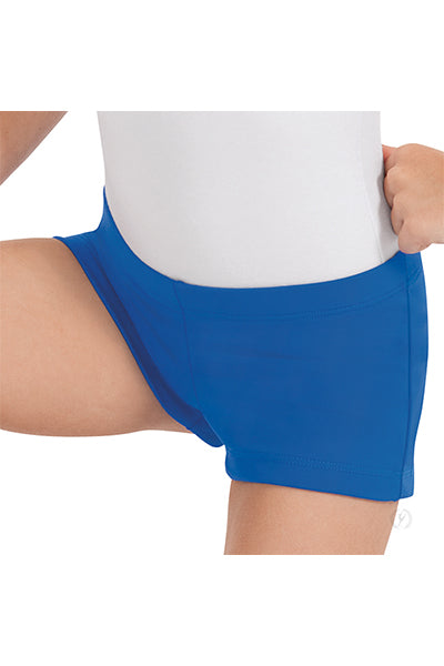 Eurotard 44335C Girls Microfiber Booty Shorts Royal