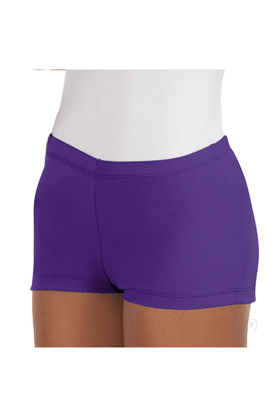 Eurotard 44335 Womens Microfiber Booty Shorts Purple