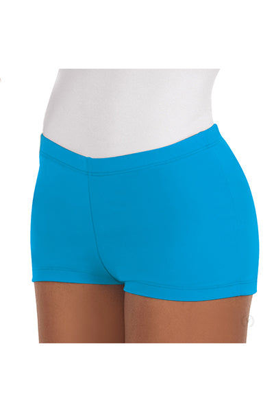 Eurotard 44335 Womens Microfiber Booty Shorts Turquoise
