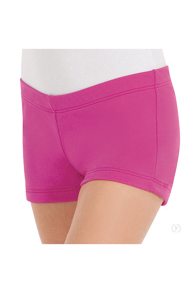 Eurotard 44335C Girls Microfiber Booty Shorts Fuschia