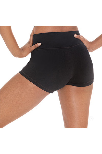 Eurotard 44336 Womens Microfiber Flat Band Shorts Back