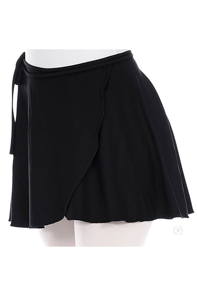 Eurotard 44362 Womens Microfiber Opaque Wrap Skirt Black