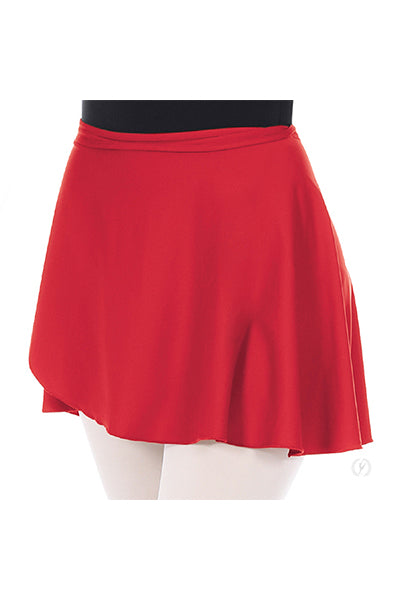 Eurotard 44362 Womens Microfiber Opaque Wrap Skirt Red