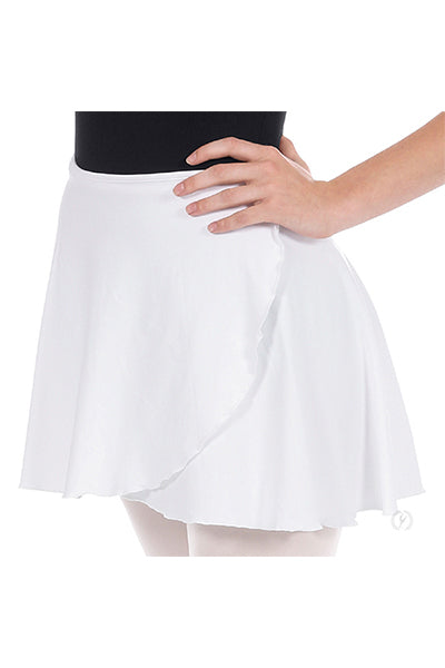 Eurotard 44362 Womens Microfiber Opaque Wrap Skirt White