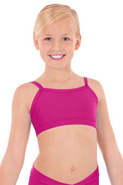 Eurotard 44561 Girls Front Lined Camisole Bra Top Fuschia