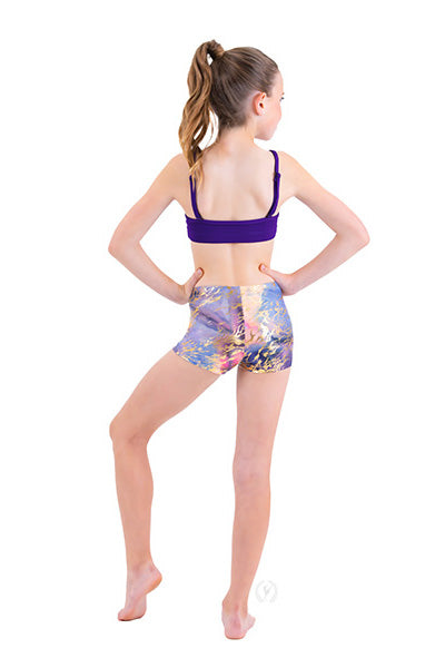 Eurotard 44561 Girls Front Lined Camisole Bra Top Purple Back