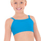 Eurotard 44561 Girls Front Lined Camisole Bra Top Turquoise