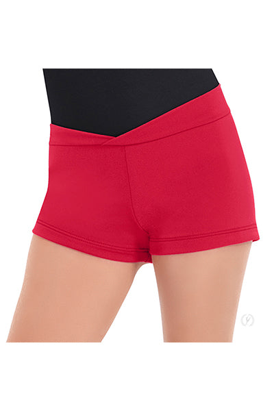 Eurotard 44754C Girls Microfiber V Front Booty Shorts