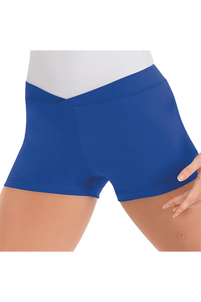 Eurotard 44754 Womens Microfiber V Front Booty Shorts Royal