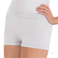 Eurotard 44754 Womens Microfiber V Front Booty Shorts White