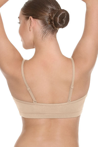 Eurotard 4487 Womens Convertible Strap Camisole Bra Top with Light Padding Nude