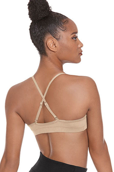 Eurotard 4487 Womens Convertible Strap Camisole Bra Top with Light Padding Nude