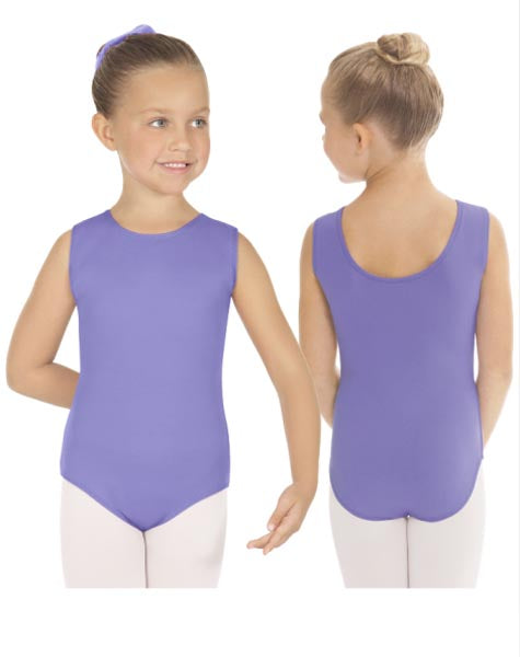 Eurotard 4489 Girls Microfiber Tank Leotard Lilac