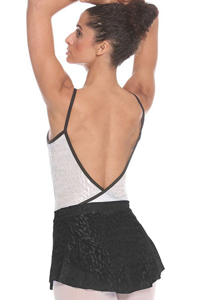 Eurotard 78121 Womens Impression Mesh High Low Pull On Mini Ballet Skirt Black