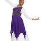 Eurotard 85567 Womens Divine Royalty Asymmetrical Praise Tunic Purple