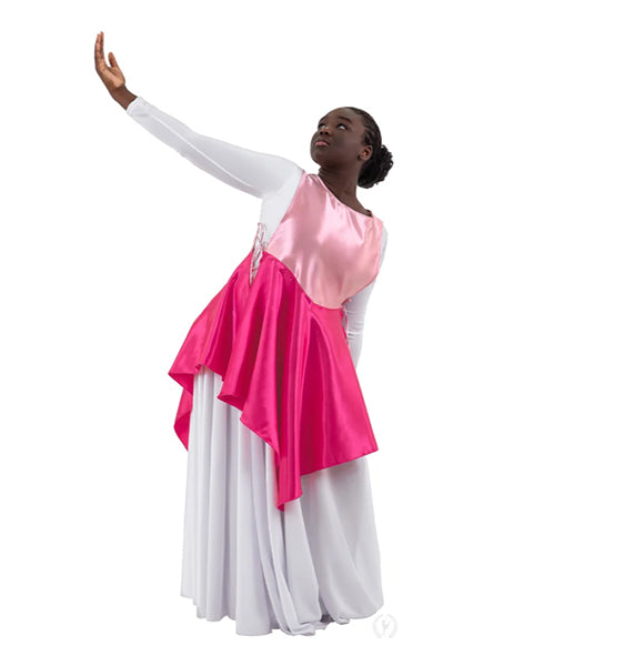 Eurotard B1104C - Girls Rose of Sharon Satin Peplum Ephod
