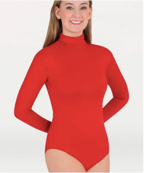 Body Wrappers MT201 Microtech Long Sleeve Turtleneck Leotard