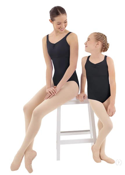 Eurotard 44922 Womens Microfiber Pinch Front Slim Tank Leotard