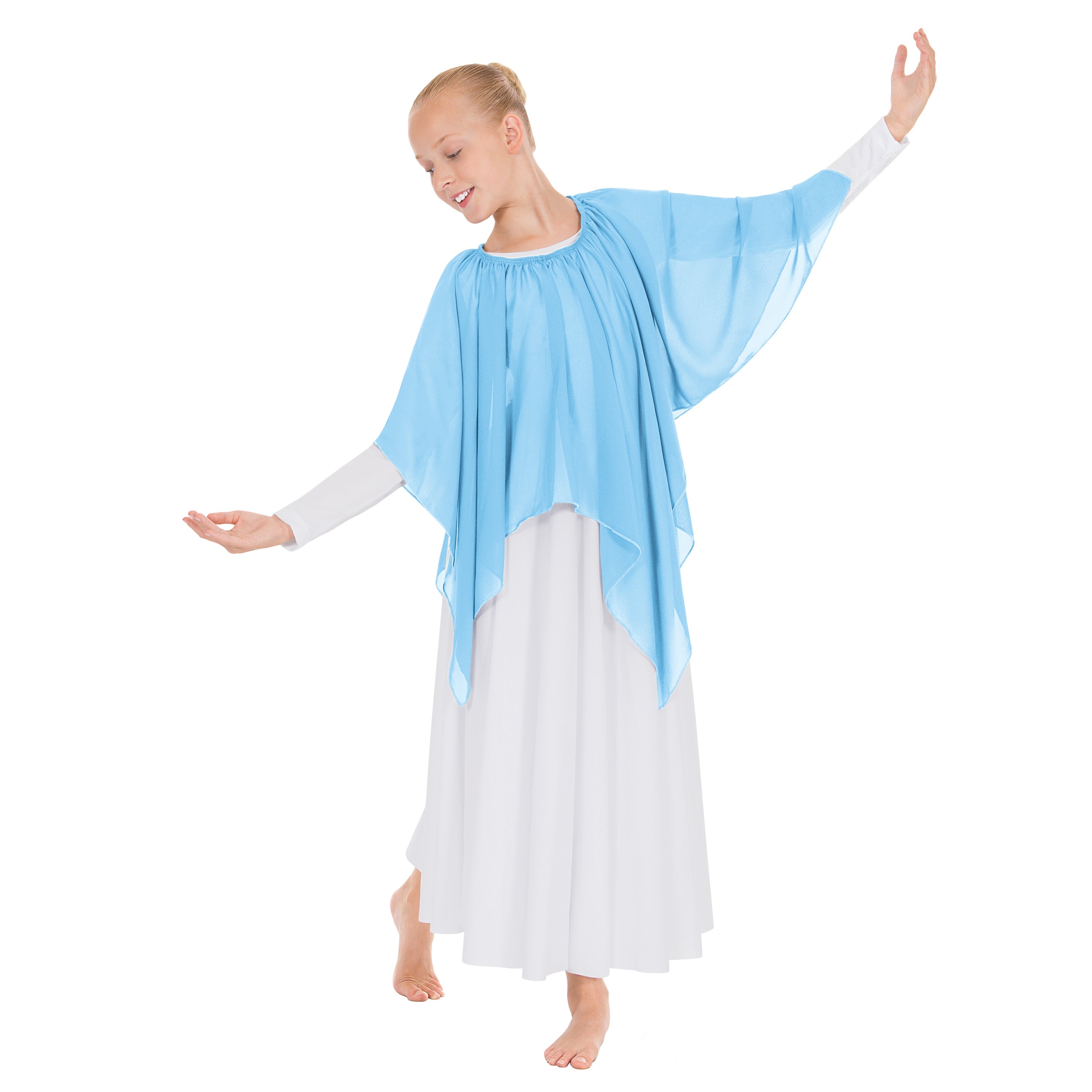 Eurotard 39768C Child Chiffon Single Layer Handkerchief Skirt