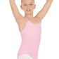 Eurotard 44819C Girls Microfiber Adjustable Camisole Leotard Pink