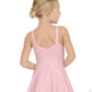 Eurotard 44453 Girls Microfiber Camisole Dance Dress Pink