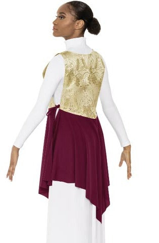 Eurotard 24787 Women's Majestic Ephod Burgundy