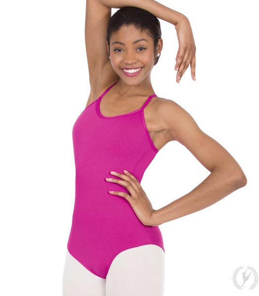 Eurotard 44819 Womens Microfiber Adjustable Camisole Leotard Fuschia