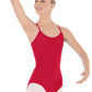 Eurotard 44819 Womens Microfiber Adjustable Camisole Leotard Red