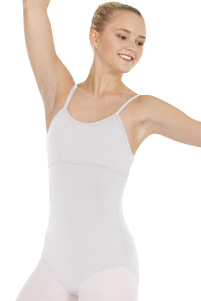 Eurotard 4822C Girls Microfiber Multi-Way Camisole Leotard White