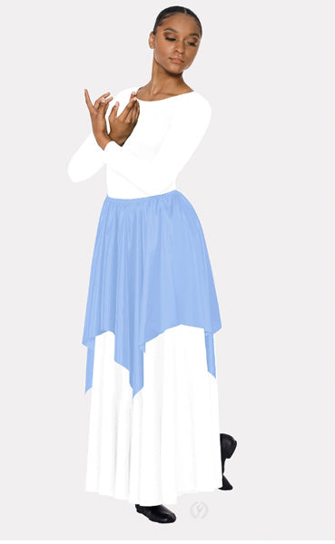 Eurotard 13768 Womens Soft Skies Overlay Light Blue