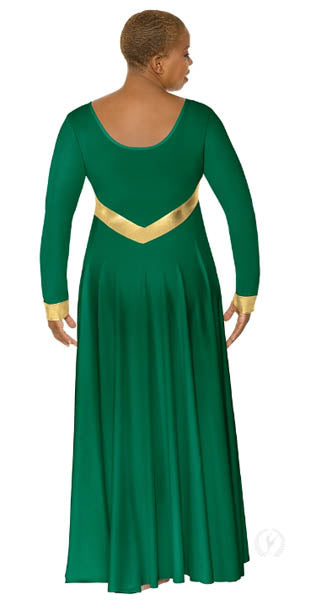 Eurotard 19143 High Favor Dress Green color Back side