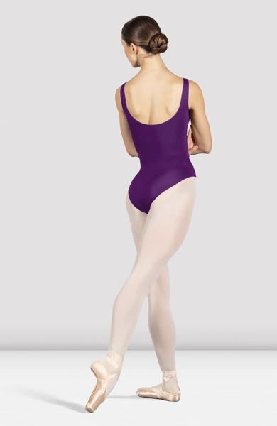 Bloch Ladies Ava Tank Leotard Aubergine Back