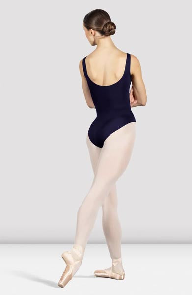 Bloch Ladies Ava Tank Leotard Navy Back