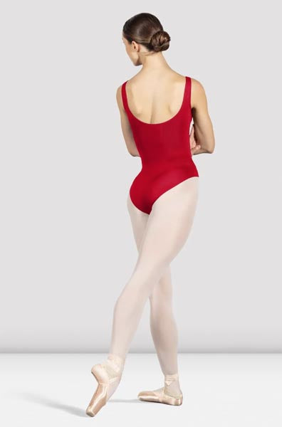 Bloch Ladies Ava Tank Leotard Red Back