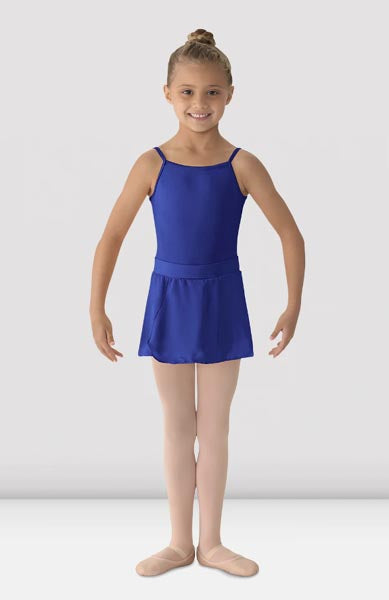 Mirella MS12CH Girls Georgette Mock Wrap Skirt Royal