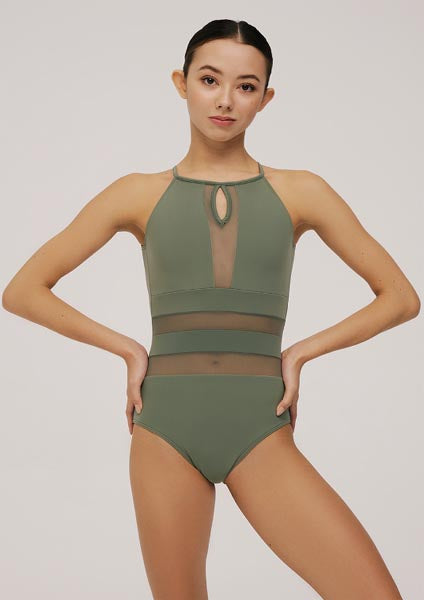 Nikolay Roberta Camisole Leotard Olive