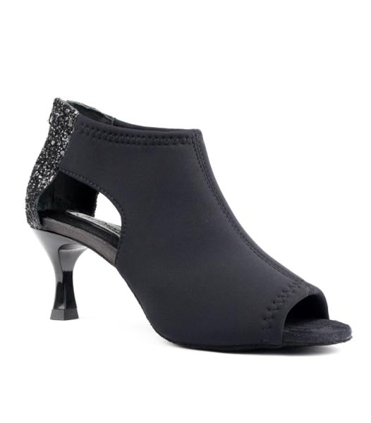 Port Dance PD810 Black Neoprene and Glitter Dance Shoes
